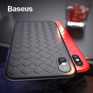 Luxury Grid Pattern Case For iPhone X