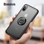 Matte case with Ring Holder and Magnetic Car Holder