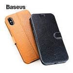 iPhone X Leather wallet case w/ phonestand